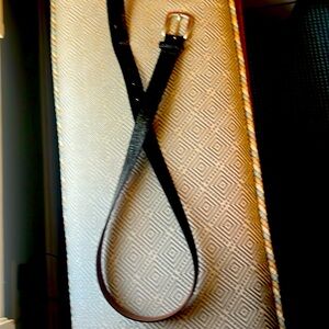 BOSCA MENS BELT FINE LEATHER BLACK 36